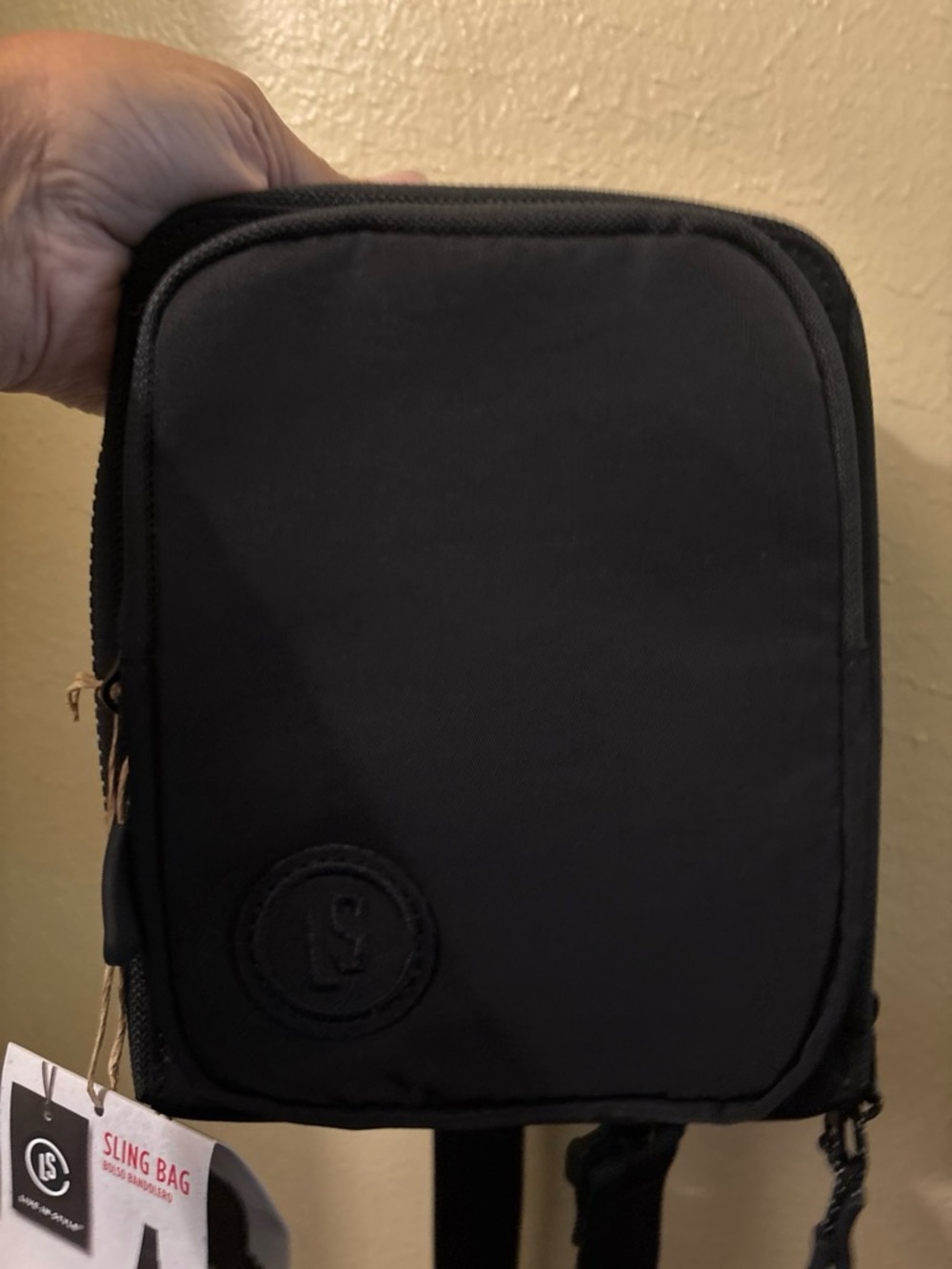Unisex Compact Black Crossbody Sling Bag - Everyday Carry